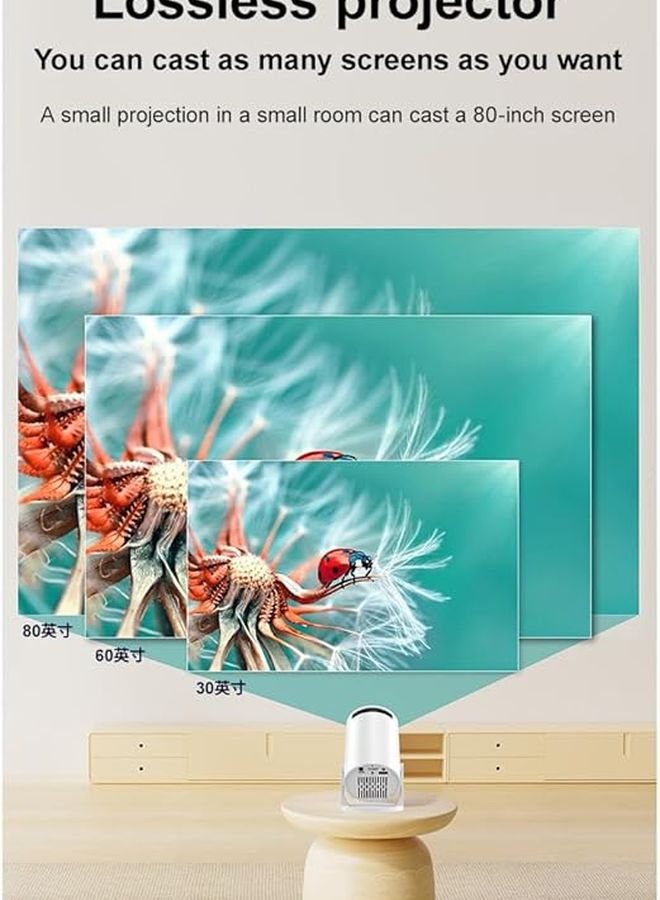 1080P WiFi Projector With Built In Speaker HDMI USB Remote Control Phone Mirroring - Image 4